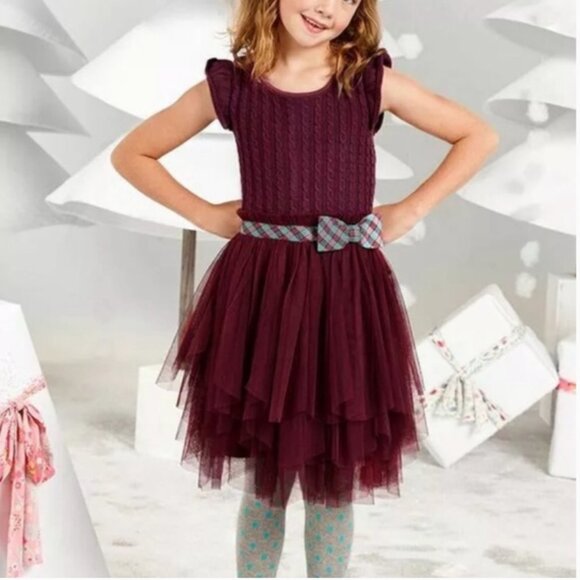 Matilda Jane Purple Tulle Sweater Soiree Dress 6-12 Months - Picture 11 of 11